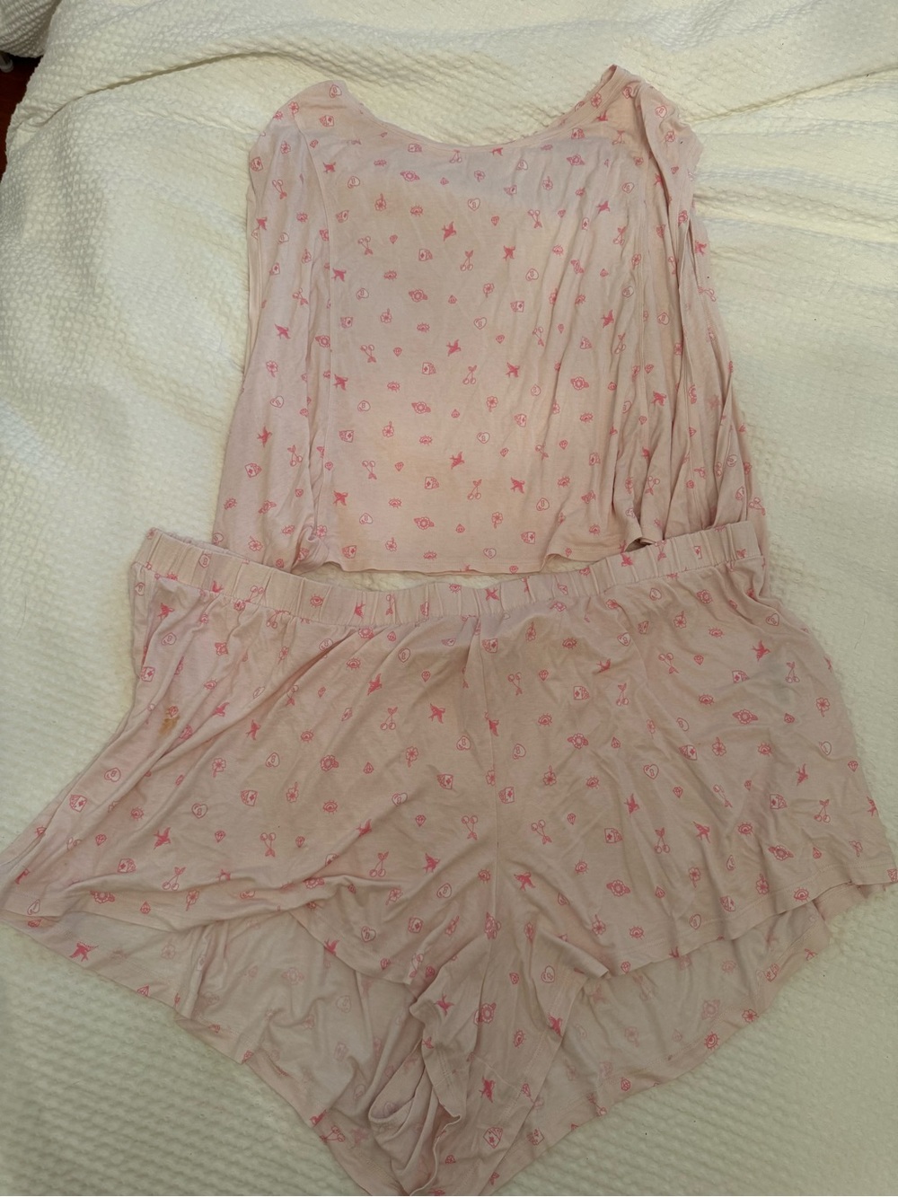 Women's Pink Printed Sleep Set